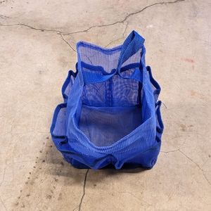Blue Mesh Bathroom Caddie Shower For College Dorm Room Bag